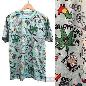 Kronic Prints by Drill Clothing Graphic Print Tee - Size L